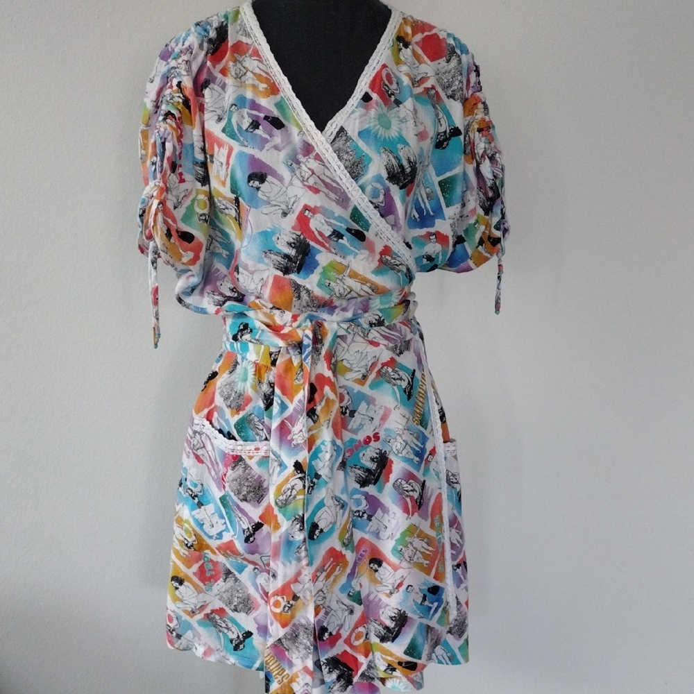 A Mere Co Resort Linen/Cotton Coverup. M/L